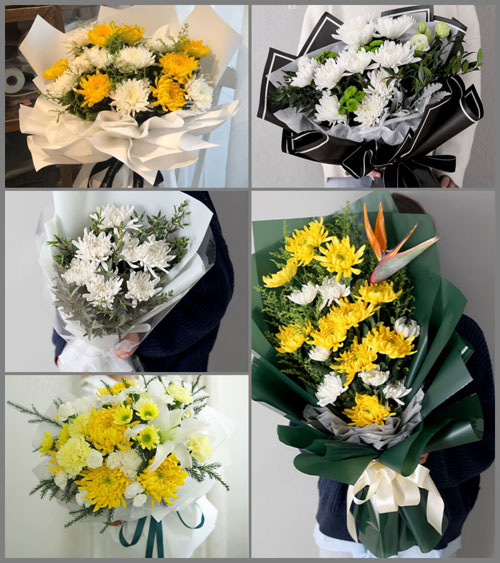 山东德州夏津县银城街道白事花束代送